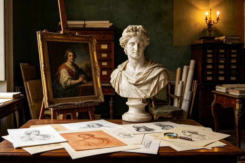 Statua classica in marmo